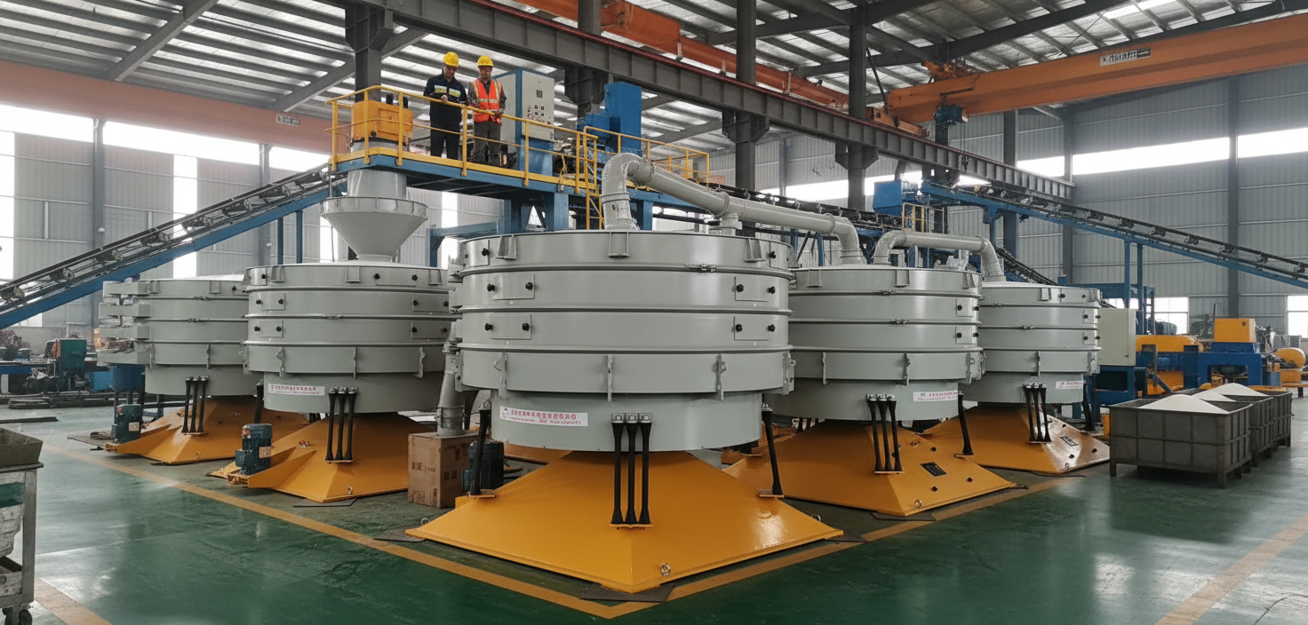 PVC粉末又“抱團”停機？銀星圓形搖擺篩一招破解，效率提升超60%